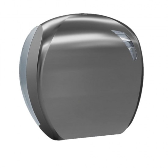 Dispenser Hartie Igienica Mini Jumbo, Titanium, Dispenser pentru Hartie Igienica, Dispensere pentru Hartie Igienica Pliata, Dispensere pentru Hartie Igienica, Dispenser pentru Uz Profesional, Articole Profesionale de Igiena