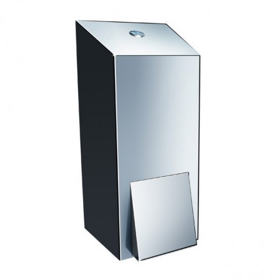 Dispenser Sapun Lichid Mini cu Rezervor, Inox Mat, 400 ml, Dispenser pentru Sapun Lichid, Dispensere pentru Sapun, Dispenser pentru Uz Profesional, Dispenser din Inox pentru Sapun Lichid, Articole Profesionale de Igiena