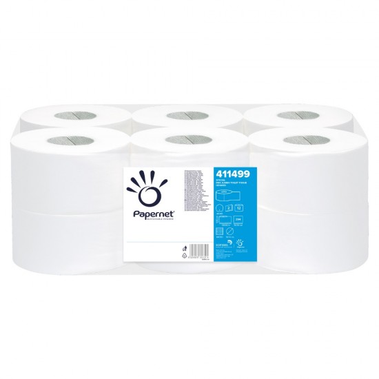 Hartie Igienica Papernet Mini Jumbo, 12 Role/Bax, 2 Straturi, Rola Hartie Igienica, Hartie pentru Toaleta, Hartie Igienica Toaleta, Hartie Igienica la Rola, Hartie de Toaleta, Bax Hartie Igienica