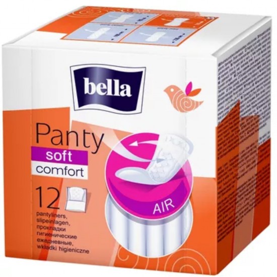 Set 12 Absorbante Bella Panty Soft Comfort, Neparfumate