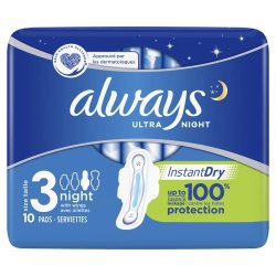 Absorbante Intime Always Ultra Night, Marimea 3, 10 Buc/Pachet, Absorbante Always, Absorbante Intime Always, Absorbante de Noapte, Absorbante de Noapte Always, Absorbante Always Ultra Night, Absorbante de Noapte 10 Buc