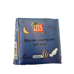 Absorbante IZIS Normal Ultra Thin cu Aripioare, 8 Buc/Set, Absorbante Thin, Absobante Subtiri, Absorbante Izis, Absorbante cu Aripioare, Set Absorbante
