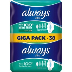 Absorbante Always Ultra Normal, 38 Buc, Absorbante Igienice, Absorbant Always, Absorbant Igienic, Absorbant Extern, Tampon Extern, Tampoane Externe, Absorbante Externe, Tampoane Igienice, Absorbant Igienic, Tampon Igienic, Absorbante Menstruatie
