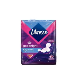 Absorbante Libresse Goodnight Ultra+, 10 Buc, Absorbante Intime, Absorbante Igienice, Absorbant Libresse, Absorbant Igienic, Absorbant Extern, Tampon Extern, Tampoane Externe, Absorbante Externe, Tampoane Igienice, Absorbant Igienic
