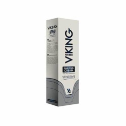 Crema de Ras Sensitive VIKING, 100 ml, Crema de Ras pentru Tenul Sensibil, Produse de Barbierit pentru Barbati, Cosmetice Ras, Crema de Barbierit, Creme de Barbierit, Produse de Barbierit fara Parabeni