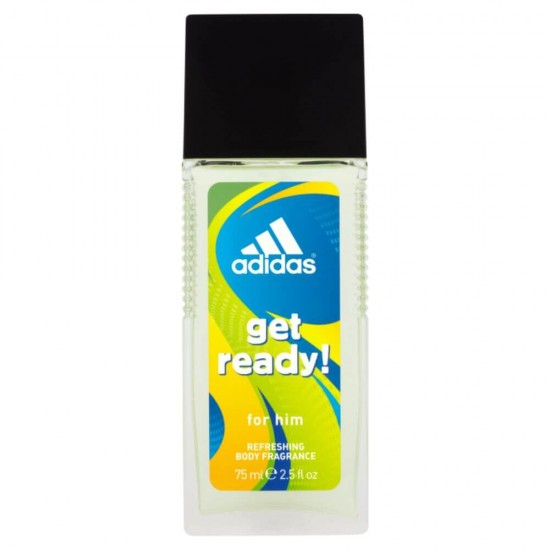Deodorant Adidas Get Ready, 75 ml, Barbati, Deodorant Adidas Natural Spray, Deodorant Spray, Spray Deodorant Corp, Deodorant Fresh, Deodorante Barbati, Deodorante Adidas, Antiperspirant pentru Barbati