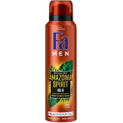 Deodorant Spray Fa Men Amazonia Spirit, 150 ml, 48 h Protectie, Formula Vegana, Deodorant Fa Men Brazilian Vibes Amazonia Spirit, Deodorant Parfum Exotic, Deodorant Spray pentru Barbati, Deodorant Parfumat, Deodorante Barbati