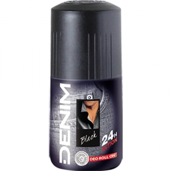 Deodorant Rollon pentru Barbati DENIM Black, 50 ml, Protectie 24h, Deodorante, Deodorante Rollon, Deodorant Denim, Deodorant Denim Rollon, Deodorant Parfumat, Deodorant Barbati, Deodorante Barbati, Rollon Deodorant, Deodorant Rollon Barbati