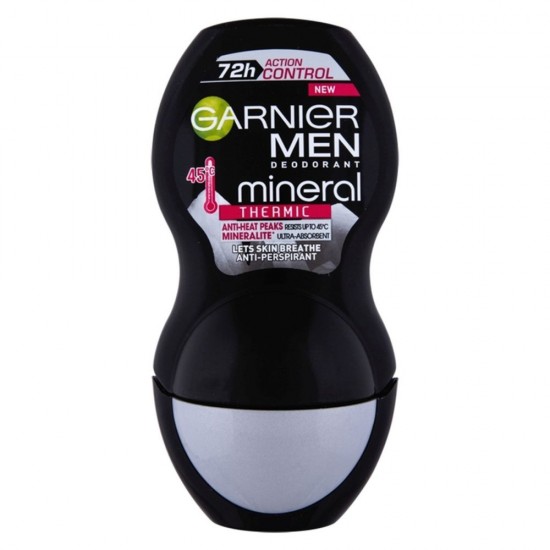 Deodorant Roll On Garnier Control Thermic, 50 ml, Pentru Barbati, Deodorant Barbati, Antiperspirant Garnier, Deodorant Antiperspirant