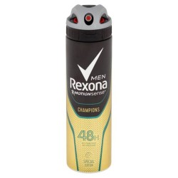 Deodorant Spray REXONA Champions, 150 ml, Protectie 48h, Deodorante Spray, Deodorant Rexona, Deodorant Rexona Spray, Deodorant Antiperspirant, Deodorant Barbati, Deodorante Barbati, Antiperspirant Barbati, Antiperspirant Rexona, Deodorant Antiperspirant