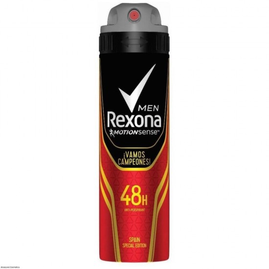 Deodorant Spray Anti-Perspirant REXONA Vamos Campeones, 150 ml, Protectie 48h, Deodorante Spray, Deodorant Rexona, Deodorant Rexona Spray, Deodorant Antiperspirant, Deodorant Barbati, Deodorante Barbati, Antiperspirant Barbati, Antiperspirant Rexona