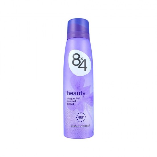 Deodorant Spray 8x4 Beauty, 150 ml, Protectie 48h, Parfum de Orhidee, Caramel si Fructul Dragonului, Deodorant, Deodorant Spray, Deodorant 8x4 Spray, Deodorant Parfumat, Deodorant Femei, Deodorante Femei, Deodorant cu Orhidee, Deodorant 8x4
