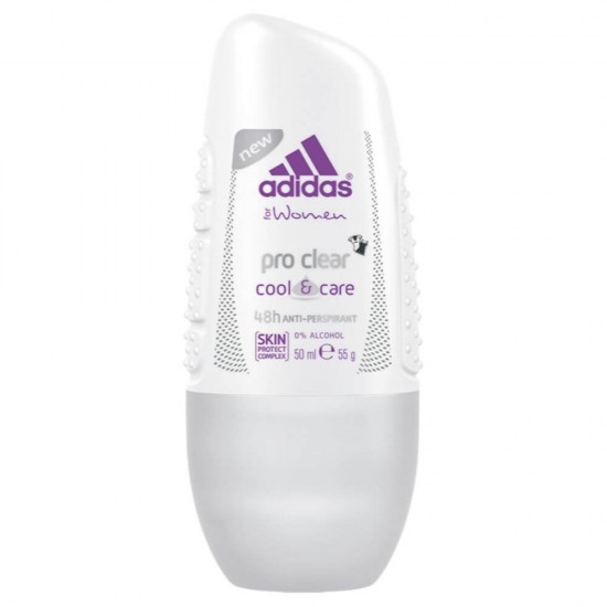 Deodorant Roll On ADIDAS Pro Clear Cool&Care, 50 ml, Deodorate pentru Femei ADIDAS, Deodorant Femei, Deodorant Roll On, Anti-Perspirant, Deodorant ADIDAS Roll On, Deodorant Antiperspirant, Antiperspirant Femei