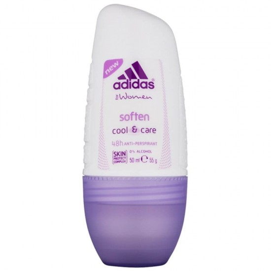 Deodorant Roll On ADIDAS Soften Cool&Care, 50 ml, Deodorate pentru Femei ADIDAS, Deodorant Femei, Deodorant Roll On, Anti-Perspirant, Deodorant ADIDAS Roll On, Deodorant Antiperspirant, Antiperspirant Femei