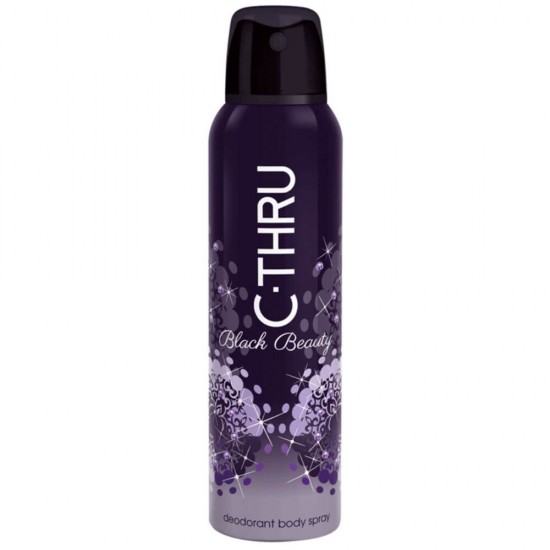 Deodorant Spray C-THRU Black Beauty, 150 ml, Deodorant Femei, Deodorant Spray C-THRU, Antiperspirant C-THRU, Deodorante Femei, Deodorante si Antiperspirante Femei, Spray Antiperspirant, Ingrijire Corporala, Deodorante C-THRU pentru Femei, Produse C-THRU