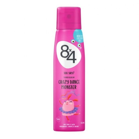 Deodorant Spray 8x4 Crazy Dance Monster, 150 ml, Protectie 48h, Parfum de Orhidee, Caramel si Fructul Dragonului, Deodorant, Deodorant Spray, Deodorant 8x4, Deodorant 8x4 Spray, Deodorant Parfumat, Deodorant Femei, Deodorante Femei