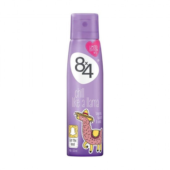 Deodorant Spray 8x4 Chill Like a Llama, 150 ml, Protectie 48h, Parfum de Citrice si Vanilie, Deodorant, Deodorant Spray, Deodorant 8x4, Deodorant 8x4 Spray, Deodorant Parfumat, Deodorant Femei, Deodorante Femei, Deodorant cu Vanilie