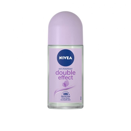 Deodorant Roll On Anti-Perspirant NIVEA Double Effect, 50 ml, Protectie pana la 48h, Deodorante, Deodorant Roll On, Deodorante Femei, Antiperspirante Femei, Antiperspirant NIVEA, Deodorante NIVEA, Deodorante si Antiperspirante