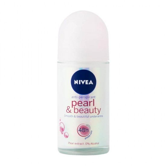 Deodorant Roll On Anti-Perspirant NIVEA Pearl & Beauty, 50 ml, Protectie pana la 48h, Deodorante, Deodorant Roll On, Deodorante Femei, Antiperspirante Femei, Antiperspirant NIVEA, Deodorante NIVEA, Deodorante si Antiperspirante