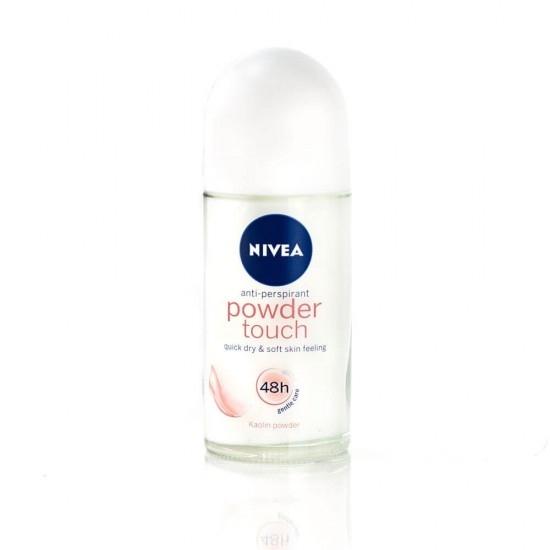 Deodorant Roll On Anti-Perspirant NIVEA Powder Touch, 50 ml, Protectie pana la 48h, Deodorante, Deodorant Roll On, Deodorante Femei, Antiperspirante Femei, Antiperspirant NIVEA, Deodorante NIVEA, Deodorante si Antiperspirante