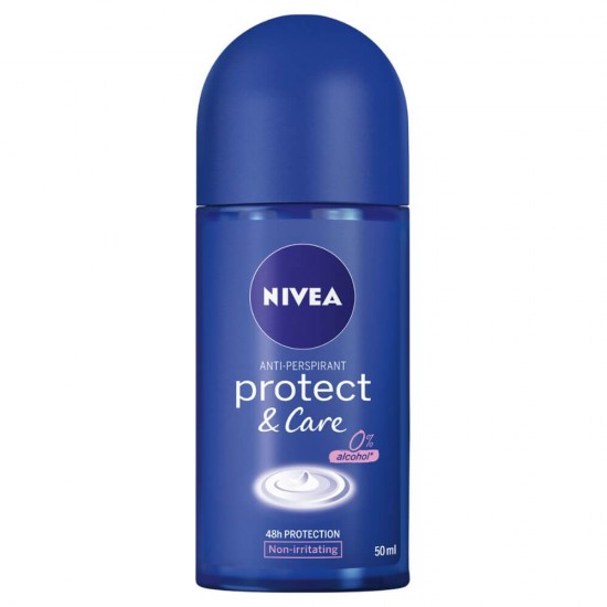 Deodorant Roll On Anti-Perspirant NIVEA Protect & Care 0 % Alcool, 50 ml, Protectie 48h, Deodorant Femei, Deodorant Roll On, Anti-Perspirant, Deodorant Nivea, Deodorant Nivea Roll On, Antiperspirant Nivea, Deodorant fara Alcool