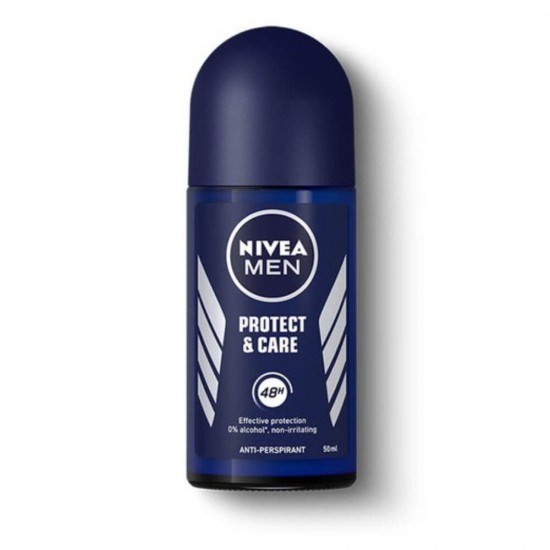 Deodorant Roll On Anti-Perspirant NIVEA Men Protect & Care, 50 ml, Protectie 48h, Deodorant, Deodorant Barbati, Deodorant Roll On, Anti-Perspirant, Deodorant Nivea, Deodorant Nivea Roll On, Anti-Perspirant Barbati