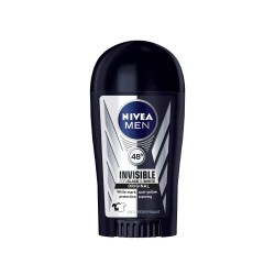Deodorant Stick NIVEA Invisible Black & White, 40 ml, Pentru Barbati, Protectie 48h, Deodorant Solid, Deodorante Solide, Deodorant Solid Barbatii, Deodorant Stick Solid, Deodorant Barbati, Deodorante Barbati, Antiperspirante Barbati