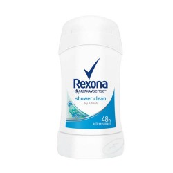 Deodorant Stick REXONA Shower Clean, 40 ml, Protectie 48h, Deodorant Solid, Deodorante Solide, Deodorant Solid Femei, Deodorant Crema, Deodorant Stick Solid, Deodorant Femei, Deodorante Femei, Antiperspirante Femei, Antiperspirant Femei