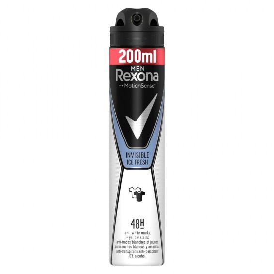 Deodorant Spray Rexona Men Motion Sense, 200 ml, Invisible Ice Fresh, Pentru Barbati, Deodorant Barbati, Spray Antiperspirant, Spray Rexona, Deodorant Antiperspirant, Deodorant pentru Barbati, Spray Deodorant Barbati