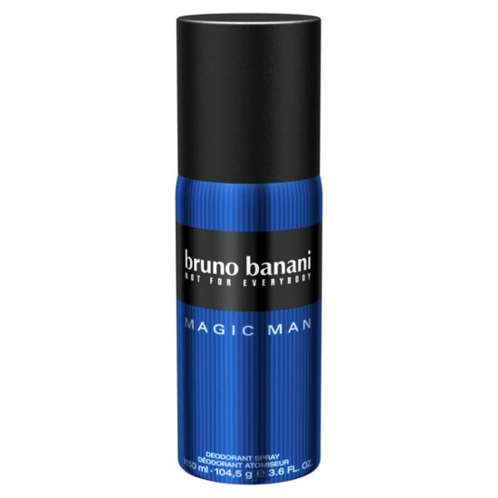 Spray Deodorant Bruno Banani Magic Man, 150 ml, Deodorant Spray, Deodorant Spray Barbati, Deodorant Spray Bruno Banani, Deodorant Bun, Deodorant Spray Hranitor, Deodorant pentru Barbati, Deodorant Barbati, Deodorant Parfumat, Deodorant Placut