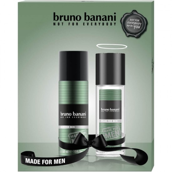 Set Cadou pentru Barbati Bruno Banani For Men, Deodorant Natural Spray 75 ml si Deodorant Spray 150 ml, Set Ingrijire, Set Cadou pentru Barbati, Cadou Barbati, Set Cadou Ingrijire, Set Cadou Cosmetice pentru Barbati
