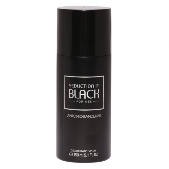 Deodorant Spray Barbati Antonio Banderas Seduction in Black, 150 ml, Spray Deodorant, Deodorant Tip Spray, Deodorant Spray Barbati, Deodorant Spray Antonio Banderas, Deodorante Antonio Banderas, Deodorante Spray, Deodorant Barbati