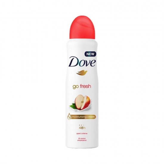 Spray Deodorant DOVE Go Fresh, 150 ml, Mar si Ceai Alb, Deodorant Femei, Deodorant Spray DOVE, Antiperspirant DOVE, Deodorante si Antiperspirante Femei, Spray Antiperspirant, Ingrijire Corporala, Deodorante DOVE pentru Femei