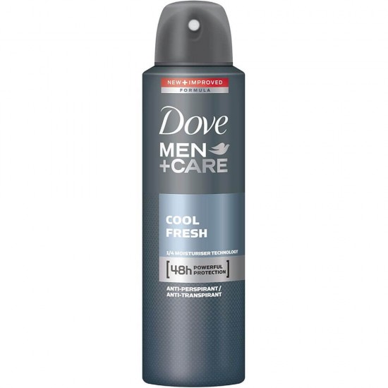 Spray Deodorant DOVE Men Cool Fresh, 150 ml, Deodorant Barbati, Deodorant Spray DOVE, Antiperspirant DOVE, Deodorante si Antiperspirante Barbati, Spray Antiperspirant, Ingrijire Corporala, Deodorante DOVE pentru Barbati
