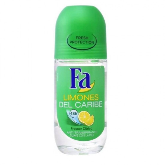 Deodorant Roll On Anti-Perspirant FA Limones del Caribe, 50 ml, Protectie 48h, Parfum proaspat de Citrice, Deodorant Roll On, Anti-Perspirant, Deodorant FA, Deodorant FA Roll On, Deodorant Antiperspirant, Antiperspirant FA, Deodorant Femei