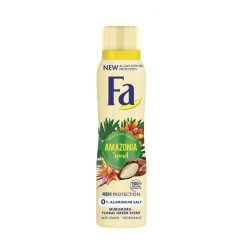 Deodorant Spray FA, Amazonia Spirit, 150 ml, 48 h Protectie, Formula Vegana, Deodorant Fa Brazilian Vibes, Deodorant Parfum Exotic, Deodorant Spray pentru Femei, Deodorant Parfumat, Deodorante Femei, Deodorant Antiperspirant Fa