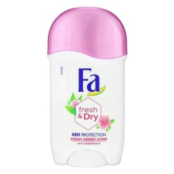 Deodorant Stick FA, Bujori, 50 ml, 48 h Protectie, Formula Vegana, Deodorant Fa Fresh & Dry Peony Sorbet, Deodorant Parfum de Bujor, Deodorant Stick pentru Femei, Deodorant Parfumat, Deodorante Femei, Deodorant Antiperspirant Fa