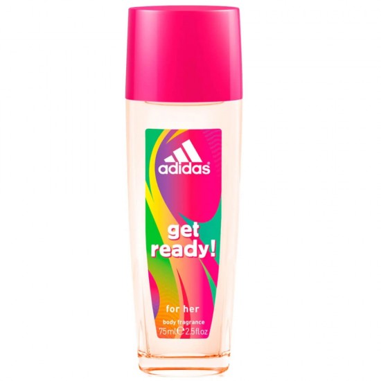 Deodorant Natural Spray Adidas Get Ready, 75 ml, Deodorant Spray, Deodorant Natural, Deodorant Natural Adidas, Parfum pentru Corp, Parfum Femei, Deodorant pentru Femei, Deodorant Spray Fresh, Deodorant cu Fructe, Deodorant Miros Fructat