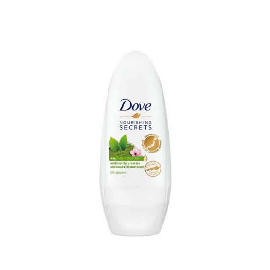 Deodorant Roll On Femei, 48h, 50 ml, Dove Nourishing Secrets Matcha Green Tea and Sakura Blossom, Deodorant Anti-Perspirant Roll On Dove, Deodorant Roll On Dove Nourishing Secrets Matcha Green Tea and Sakura Blossom