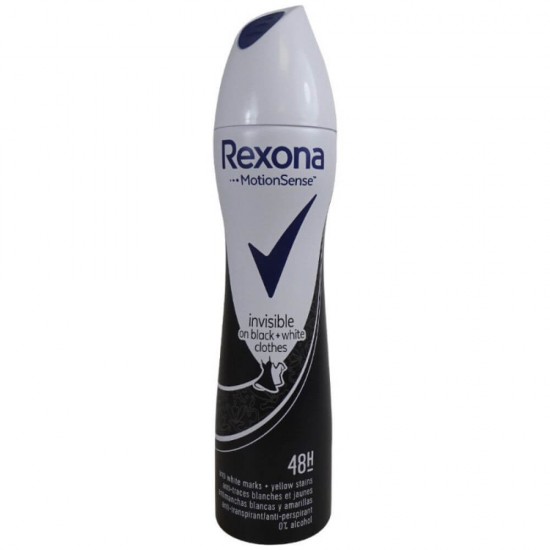 Deodorant Spray Rexona Motion Sense, 150 ml, Invisible On Black & White, pentru Femei