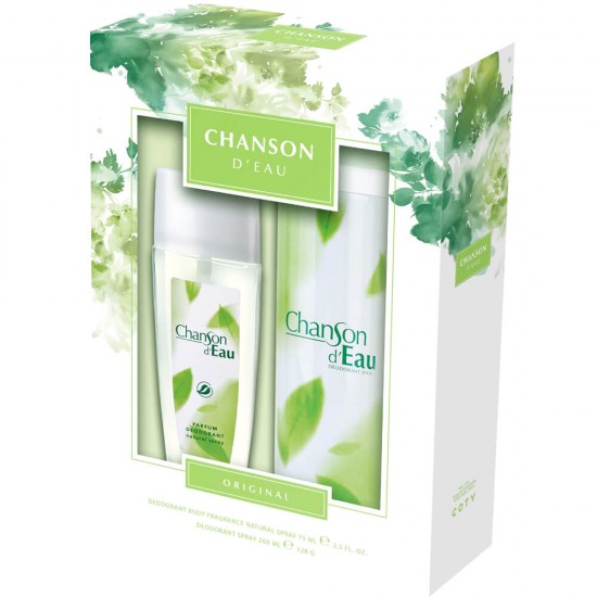 Set Cadou pentru Femei Chanson D'eau, Deodorant Natural Spray 75 ml si Deodorant Antiperspirant Spray 200 ml, Set Ingrijire, Set Cadou pentru Femei, Cadou Femei, Set Cadou Ingrijire, Set Cadou Cosmetice pentru Femei, Set Cadou Dama, Seturi Cosmetice Cadou