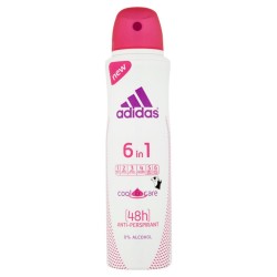 Spray Deodorant Adidas Cool & Care 6 in 1, 150 ml, Pentru Femei, Deodorant Spray, Spray Antiperspirant, Spray Adidas, Deodorant Antiperspirant, Deodorant Adidas
