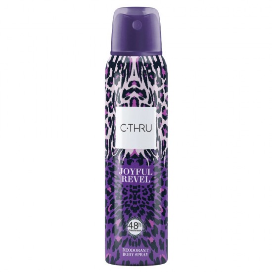 Deodorant Spray C-Thru Joyful Revel, Protectie 48h, 150 ml, Deodorante, Deodorante Spray, Deodorant C-Thru, Spray Deodorant, Deodorant Femei, Spray Antiperspirant, Deodorant Parfumat, Spray Deodorant pentru Femei
