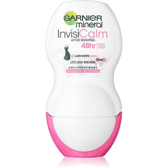 Deodorant Roll-On Garnier InvisiCalm After Shaving, 50 ml, Protectie 48 h, Deodorant Roll On Femei, Deodorant Roll On Garnier, Antiperspirant Femei Garnier, Deodorante si Antiperspirante Femei, Ingrijire Corporala, Deodorante Garnier pentru Femei