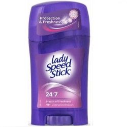Deodorant Stick Gel Lady Speed Stick 24/7 Breath of Freshness, 65 g, Protectie 48 h, Deodorant Gel Femei Deodorant Lady Speed Stick, Antiperspirant Femei, Deodorante si Antiperspirante Femei, Ingrijire Corporala, Antiperspirant Gel