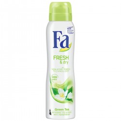Deodorant Spray Fa Fresh & Dry, 150 ml, Protectie Pana la 48h, Parfum de Ceai Verde, Deodorant Femei, Deodorant Spray FA, Antiperspirant Fa, Deodorante si Antiperspirante Femei, Spray Antiperspirant, Ingrijire Corporala, Deodorante Fa pentru Femei