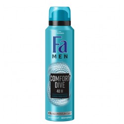 Deodorant Spray Fa Men Comfort Dive, 150 ml, Protectie Pana la 48h, Fara Sare de Aluminiu, Deodorant Barbati, Deodorant Spray FA, Antiperspirant Fa, Deodorante Barbati, Spray Antiperspirant, Ingrijire Corporala, Deodorante Fa pentru Barbati