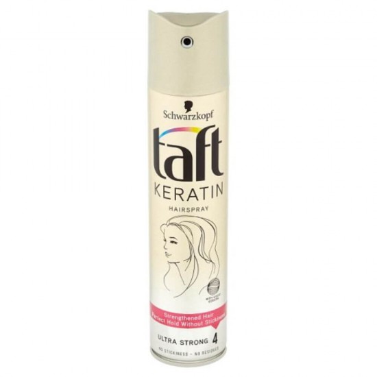 Fixativ Taft Keratin Ultra Strong 4, 250 ml, pentru Par Fortifiat, Fixativ Ingrijire Par, Produse pentru Par, Fixative Profesionale, Spray Fixativ Profesional, Spray Fixativ Taft , Spray-uri Fixative, Produse pentru Styling