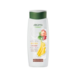 Gel de Dus AROMA Banana & Strawberry, 400 ml, Gel de Dus, Geluri de Dus, Gel de Dus AROMA, Gel de Dus pentru Corp, Gel de Dus Hidratant, Gel pentru Dus, Produse Ingrijire Corp, Cosmetica pentru Corp, Geluri de Dus Aroma