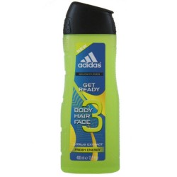 Gel de Dus 3in1 Adidas Get Ready, 400 ml, Barbati, Gel de Dus Adidas Get Ready, Gel de Dus pentru Barbati, Geluri de Dus Adidas, Geluri de Dus pentru Barbati, Geluri Ingrijire Corp Barbati, Gel pentru Dus, Produse Ingrijire Corp, Produse Igiena Corp